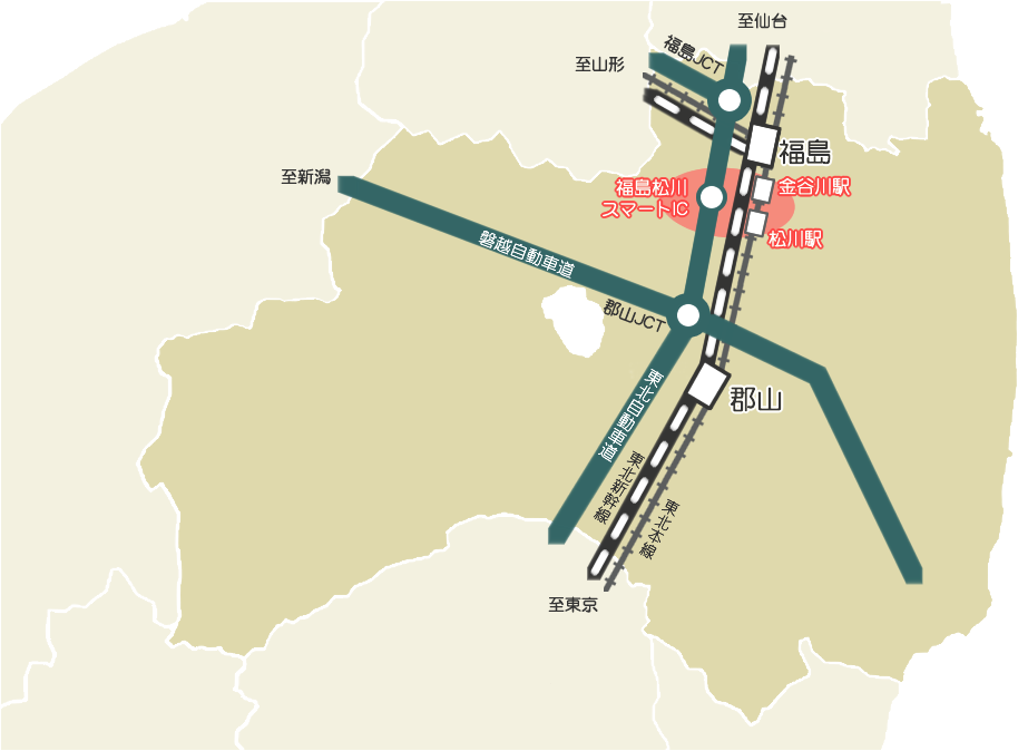 松川町周辺マップ画像