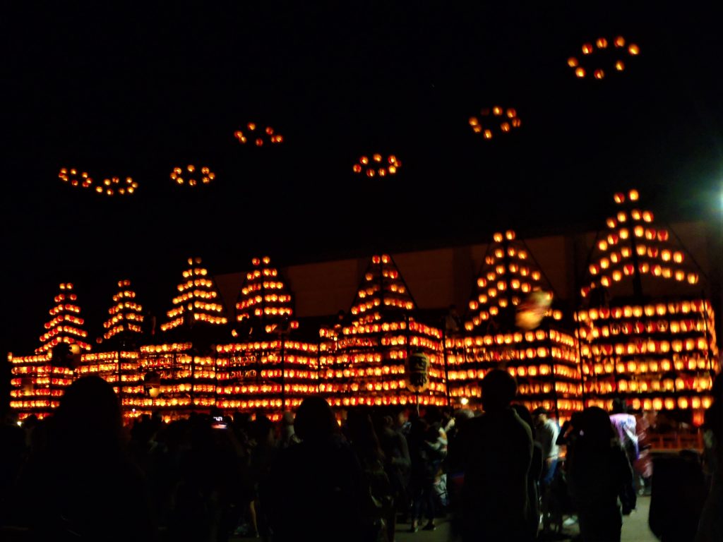 松川町提灯祭りの写真