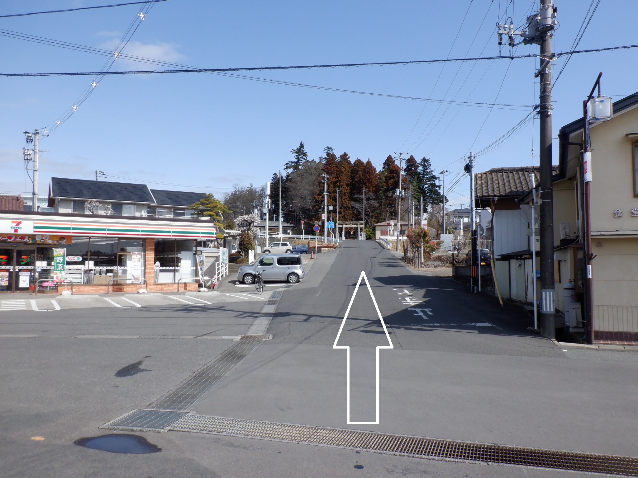 芳水の桜への道案内（松川駅からのルート） 松川町観光協会